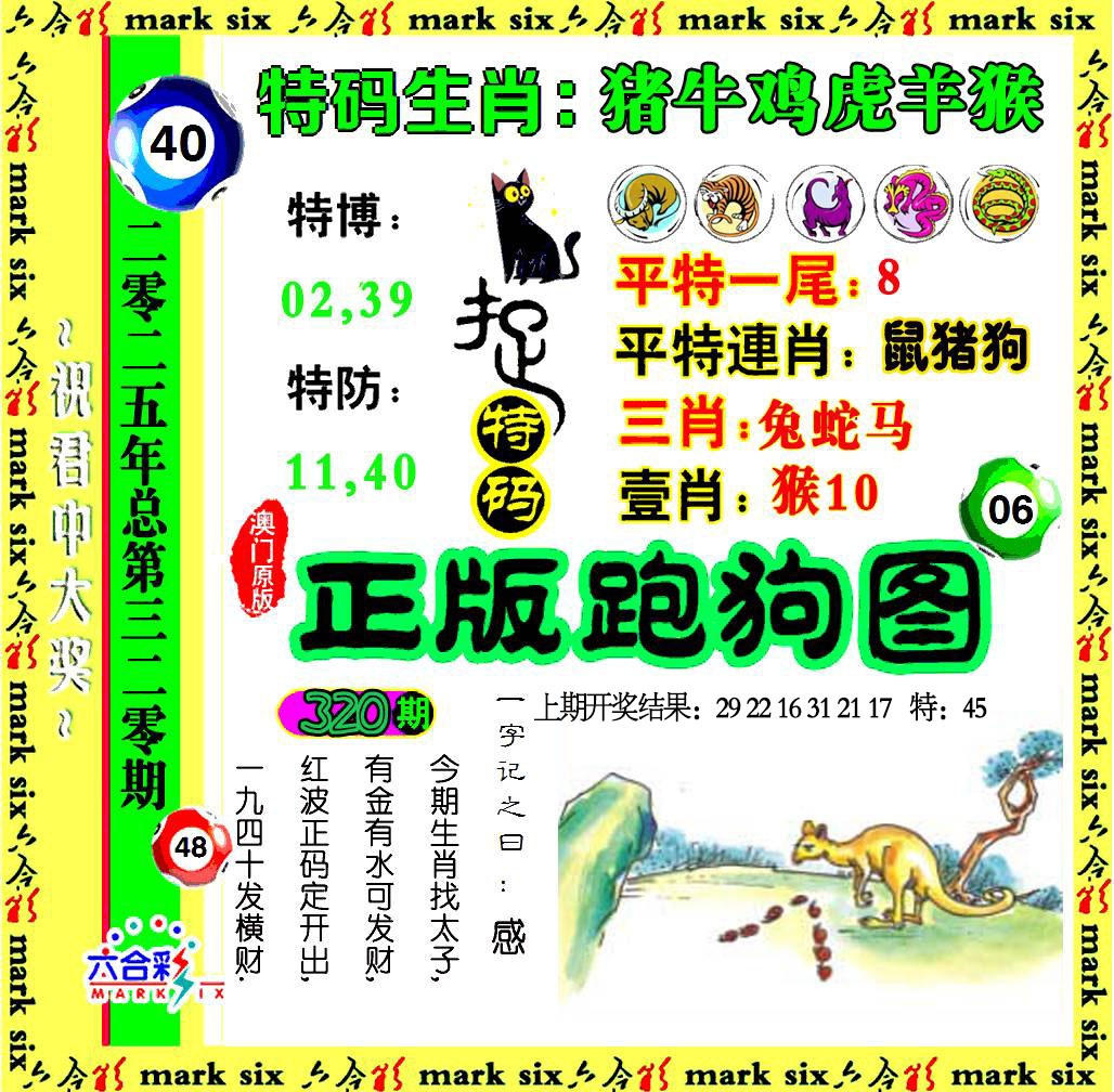 320期正版跑狗图[图]