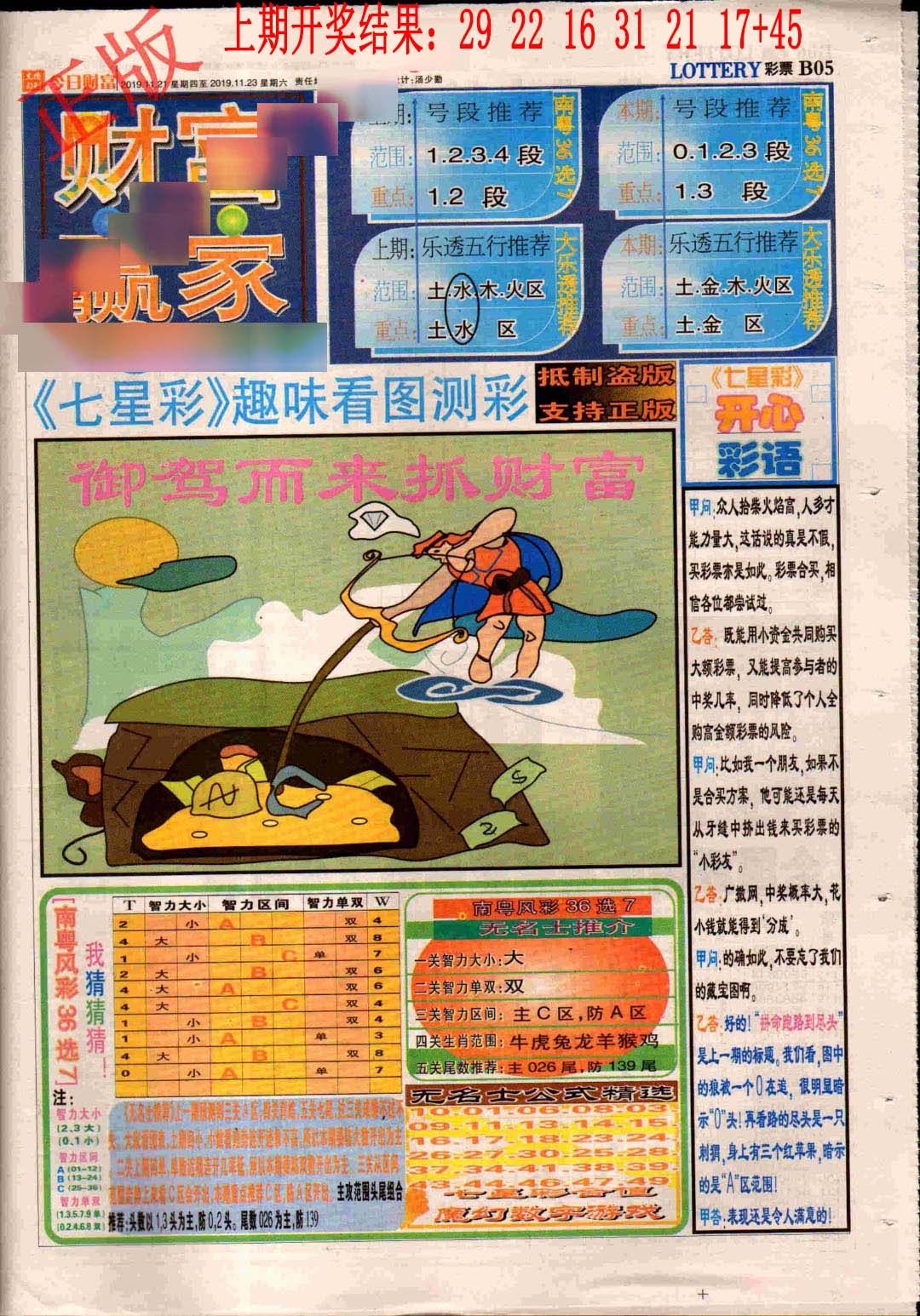 320期财富赢家（七星彩）[图]